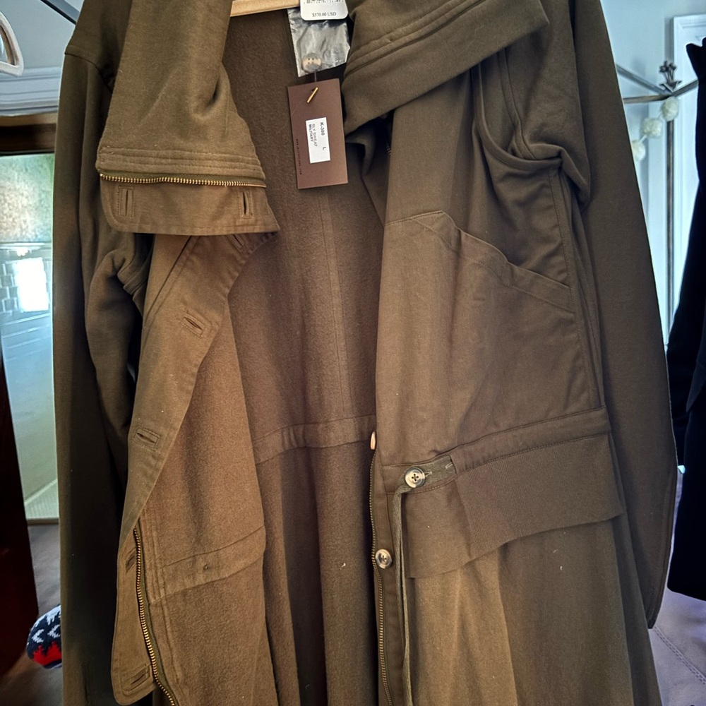 Nicholas K Olive Trench Coat